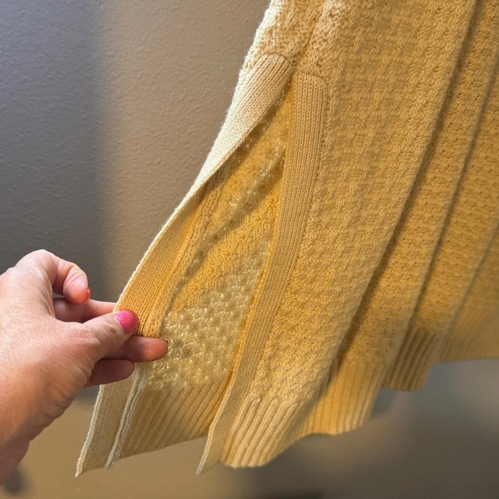 NWOT Eloquii womans plus size cream v neck split hem sweater dress Size 18/20 - Picture 3 of 8